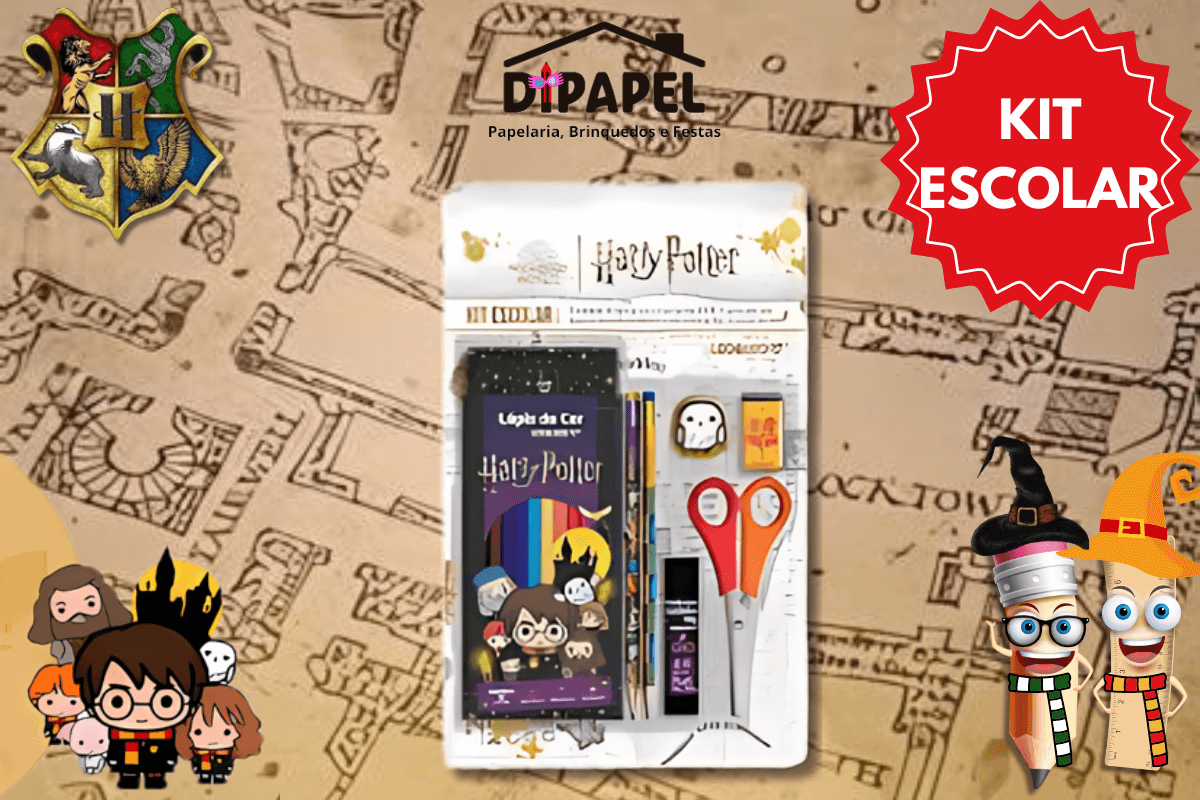 Kit Escolar Harry Potter - Leo&Leo