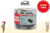 Binder Clips 40UND 19MM - Yins Paper