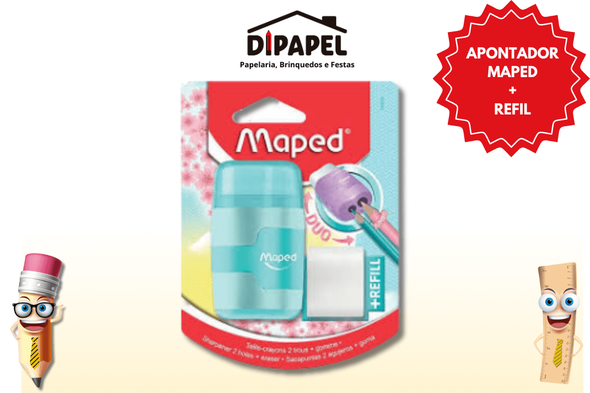 Apontador duo + refil - Maped