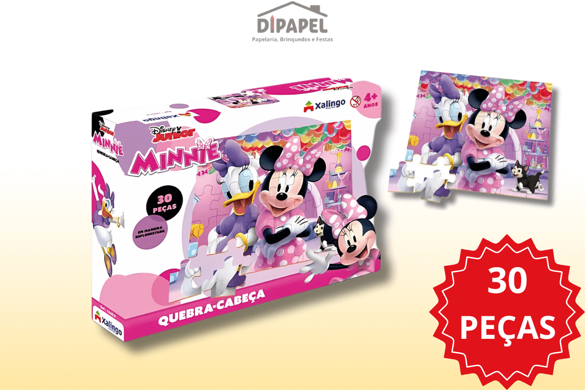 Quebra-cabeça Minnie - Xalingo Brinquedos