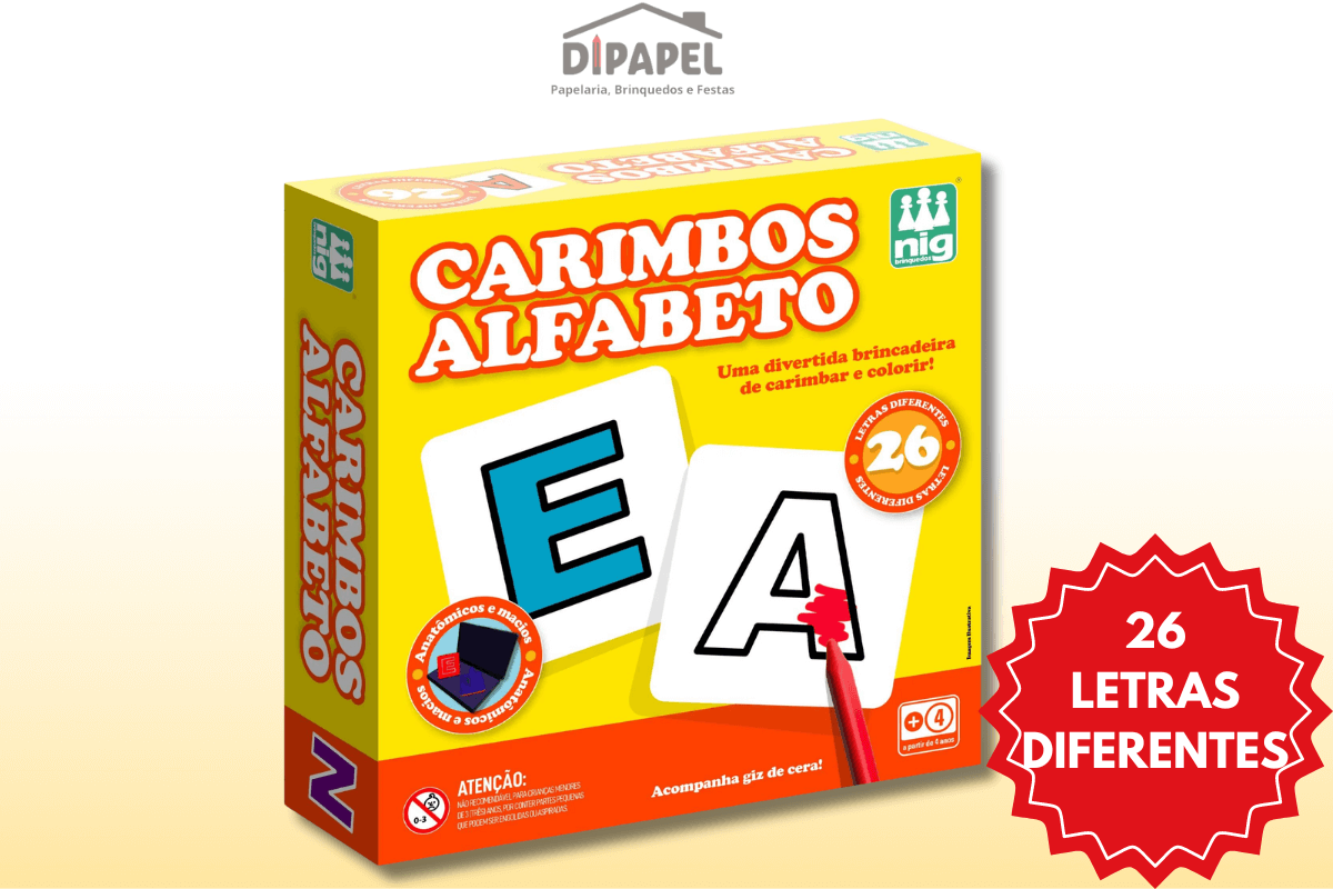 Carimbos Alfabeto - Nig Brinquedos