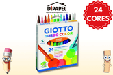 Canetas Hidrográficas Giotto Turbo Colors 24 cores - FILA