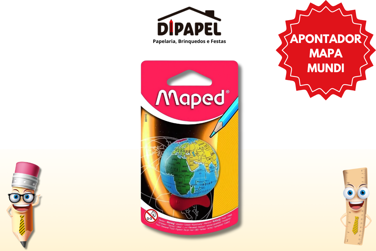 Apontador Mapa Mundi - Maped