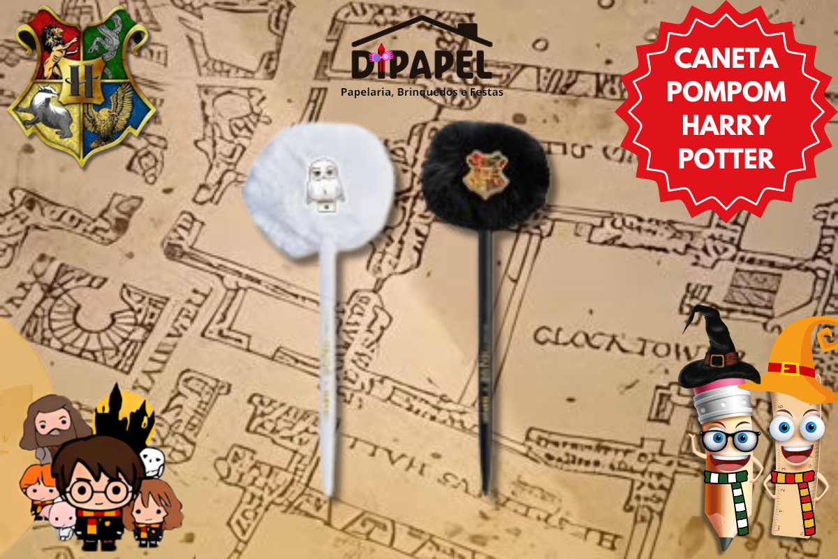 Caneta Pompom Harry Potter - Leo&Leo